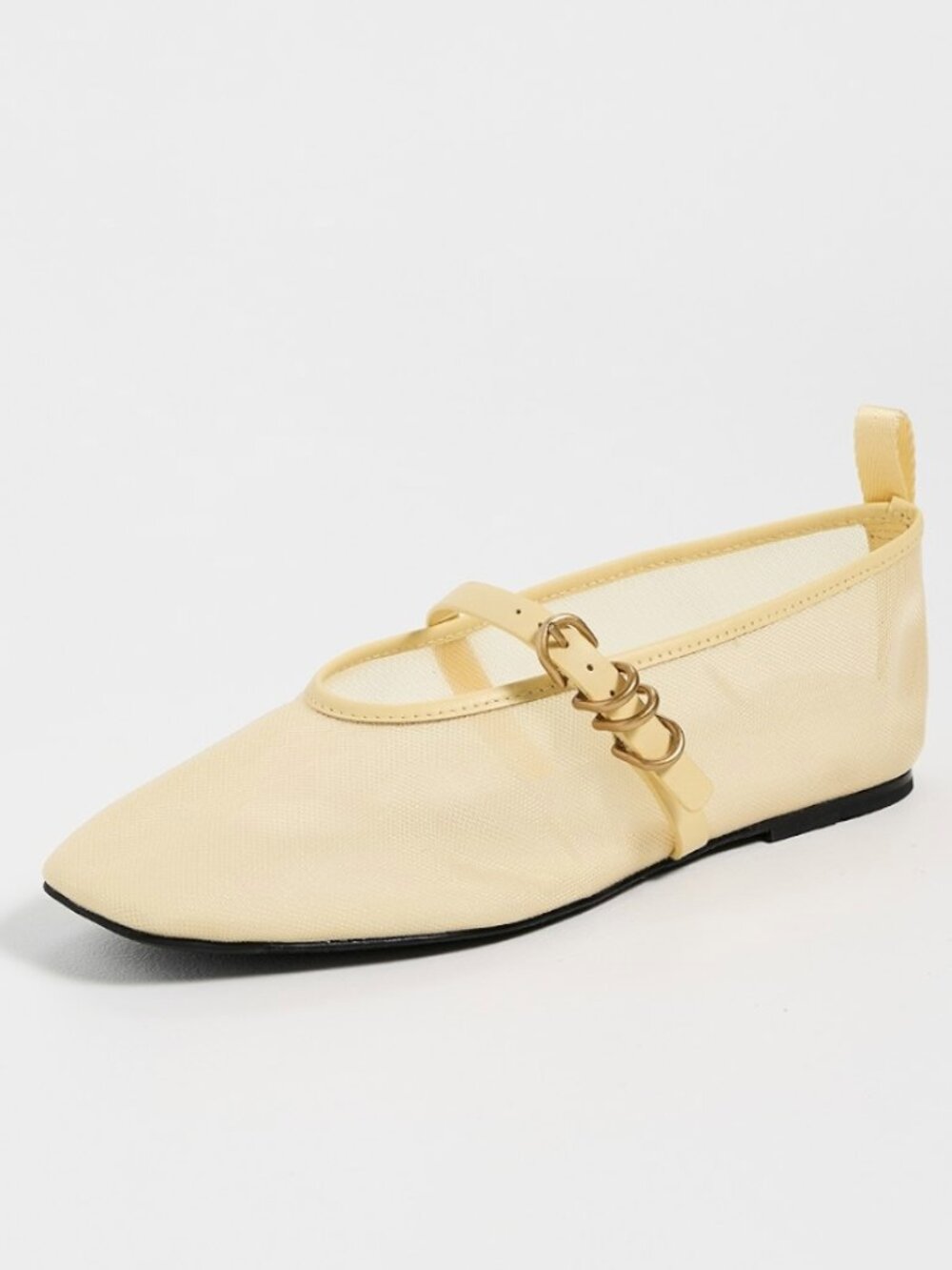 Rag & Bone Spire Mary Jane Mesh Flats in Honey
